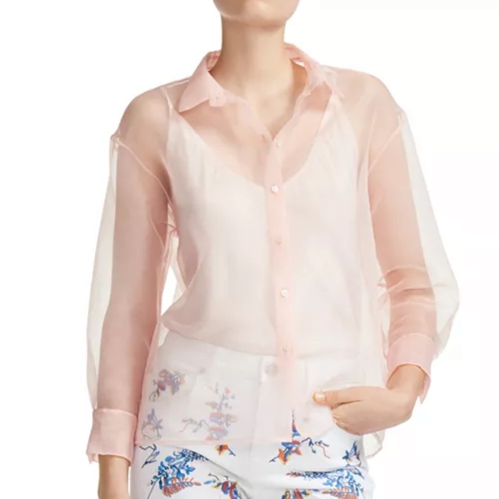 Maje Cloane Organza shirt